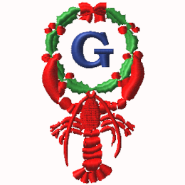 Monogram - Lobster Wreath
