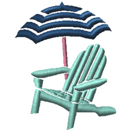 Adirondak Chair & Umbrella