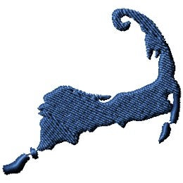 Cape Cod Arm - Visor Size 1.84" x 1.72" Digital Embroidery Design