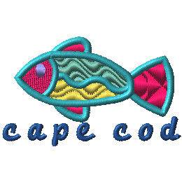 Cape Cod Fish 1 Digital Embroidery Design