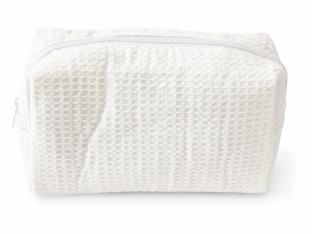 Nantucket Basket with Bow Embroidered Makeup Bag | Coastal Gift