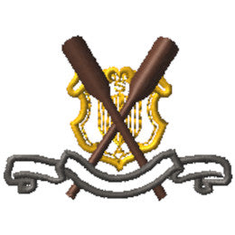 Nautical Crest with Crossed Oars