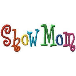 Show Mom - Curlie Letters Digital Embroidery Download