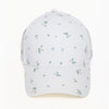 Nantucket Basket Embroidered Cap | All-Over Floral Print | Coastal Gift