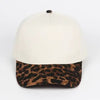 904 Embroidered Cap | Cream Crown & Leopard Print Visor | Northeast Florida Gift