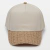 Nantucket Basket Embroidered Cap | Brown Plaid Visor | Coastal Gift