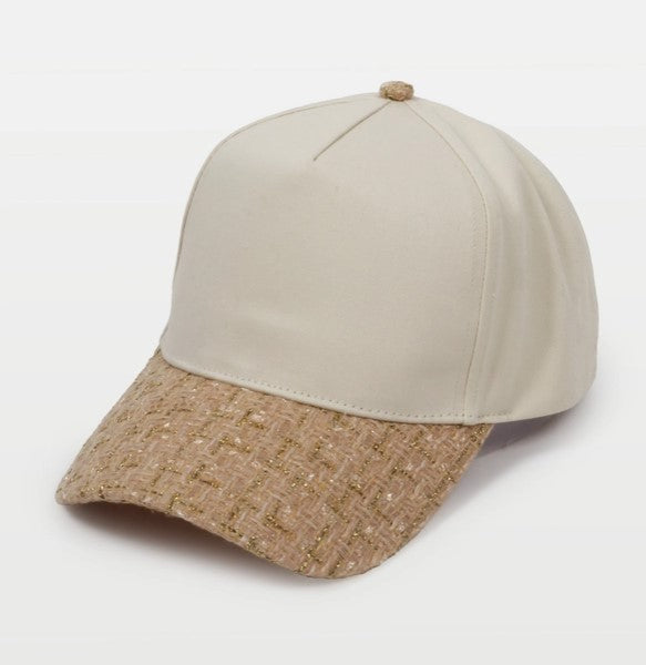 Nantucket Basket Embroidered Cap | Brown Plaid Visor | Coastal Gift