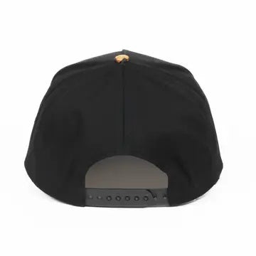 904 Embroidered Cap | Black Crown & Leopard Print Visor | Northeast Florida Gift