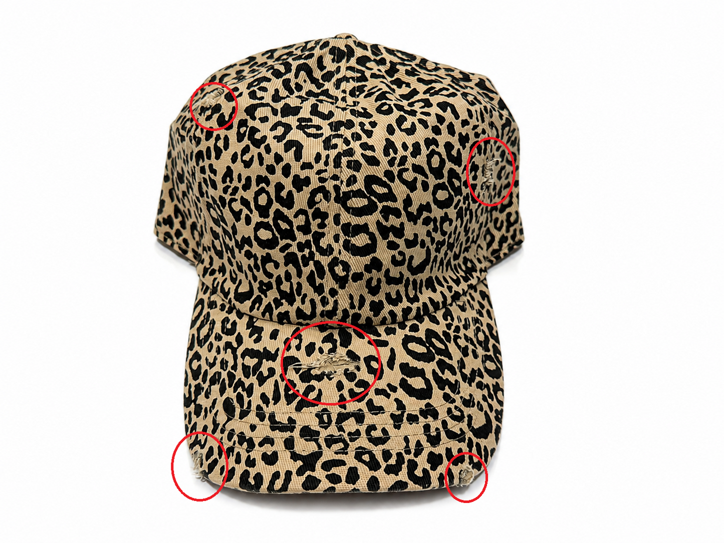 904 Embroidered Cap | All-over Leopard Print | Northeast Florida Gift