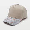 Nantucket Basket with Bow Embroidered Cap | Multi-Color Floral Visor | Coastal Gift