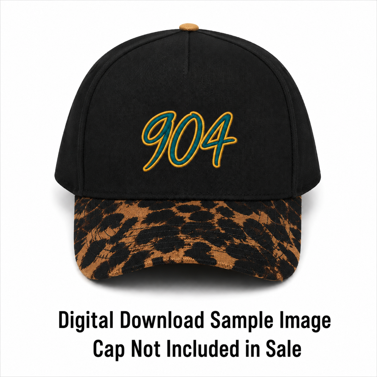 904 Area Code NE Florida Jacksonville Team Sports Fan Design Digital Embroidery Download (Copy)