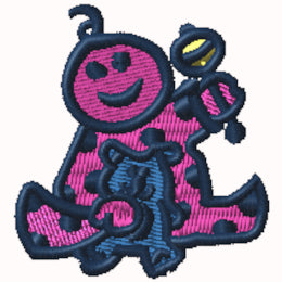 Baby with Bear & Rattle