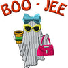 Halloween Boo-Jee Shopping Ghost | 3.77" x 3.99" | Machine Embroidery Design | Digital Download