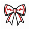 Bow Football Design 2.33" x 2.20" Digital Embroidery Design