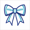 Bow Football Design 2.33" x 2.20" Digital Embroidery Design