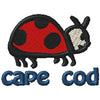 Cape Cod Lady Bug 3 Spots Machine Embroidery Design | Digital Download