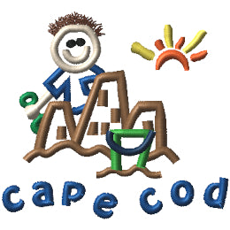 Cape Cod Sand Castle - Boy