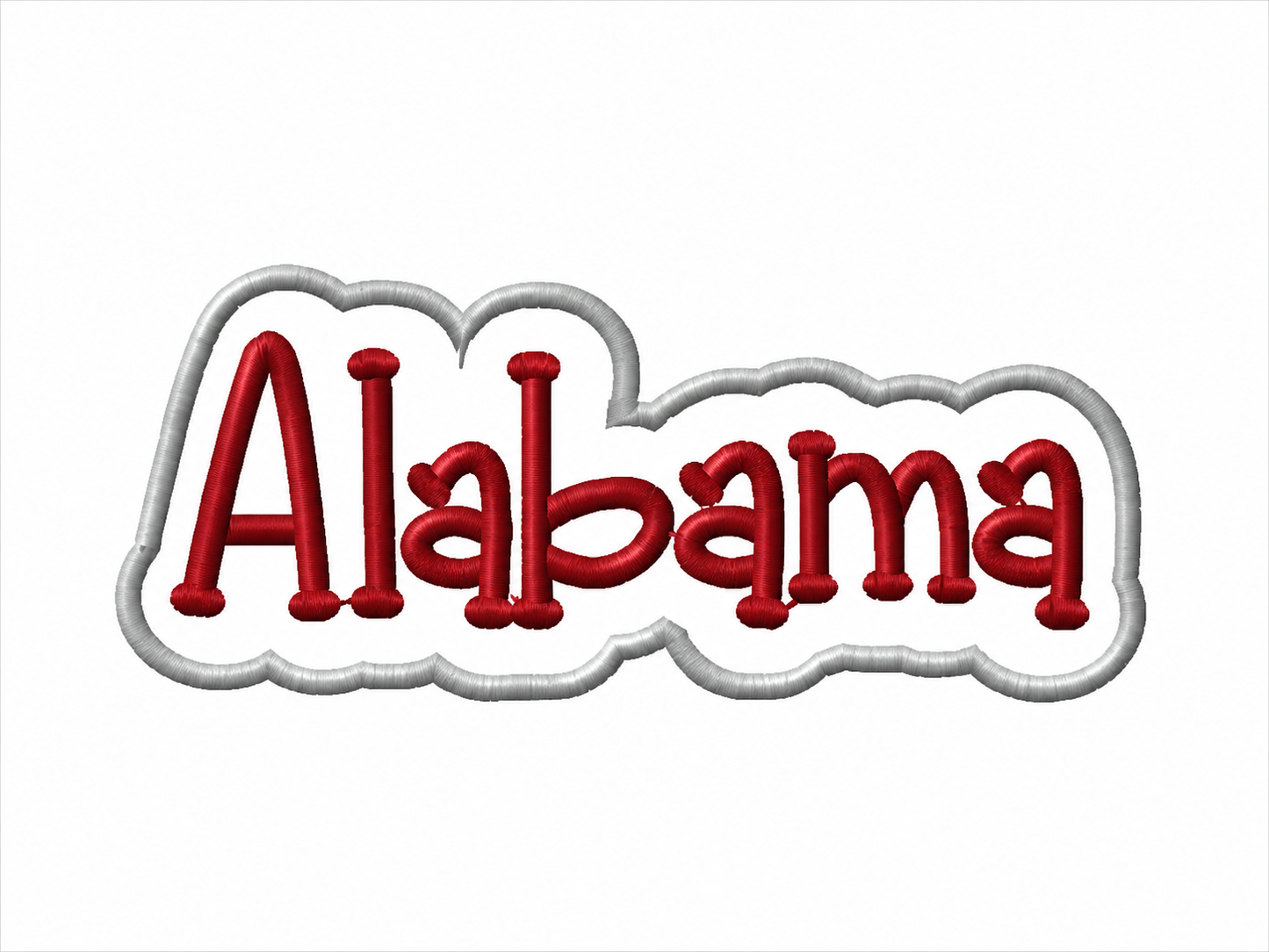 Alabama - Outlined Word - 7.20" W