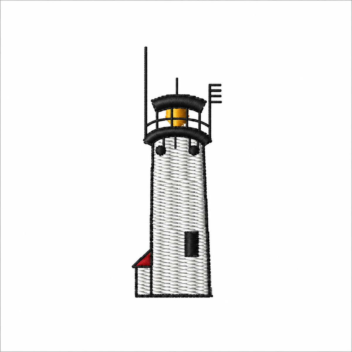 Chatham Lighthouse Machine Embroidery Design | Digital Download