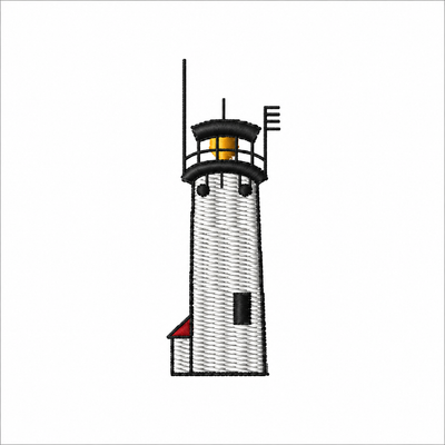 Chatham Lighthouse Machine Embroidery Design | Digital Download