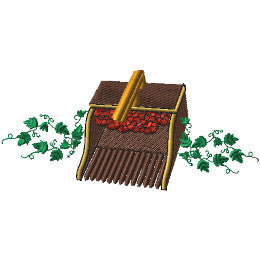 Cranberry Scoop with Ivy