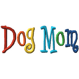 Dog Mom - Curlie Letters