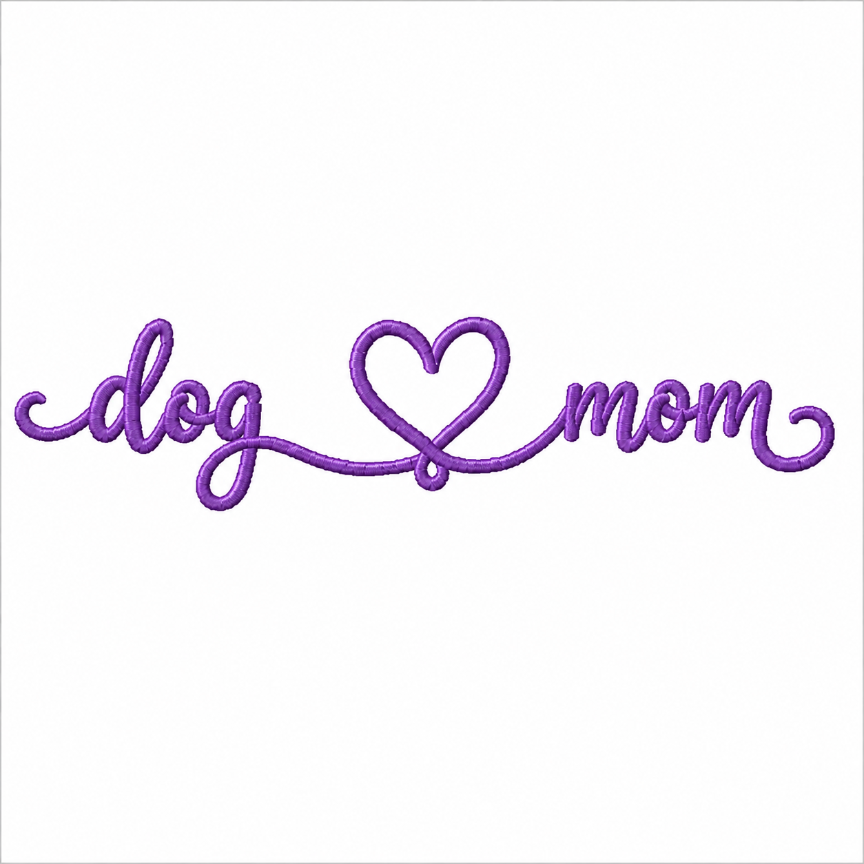 Dog Mom with Heart Digital Embroidery Download (Copy)