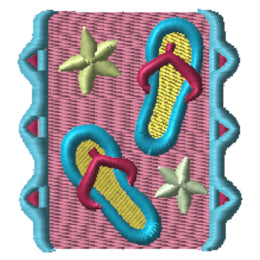 Flip Flops - Box with Starfish