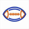 Football Outline 1 Team Sports Fan Design Digital Embroidery Download