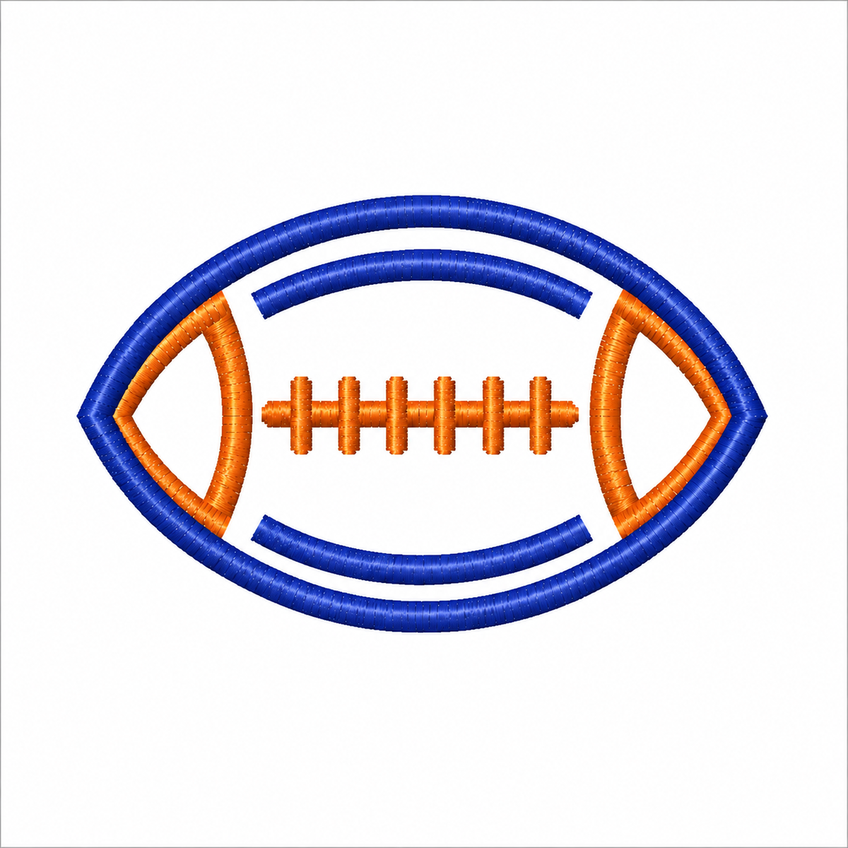 Football Outline 1 Team Sports Fan Design Digital Embroidery Download