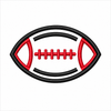 Football Outline 1 Team Sports Fan Design Digital Embroidery Download