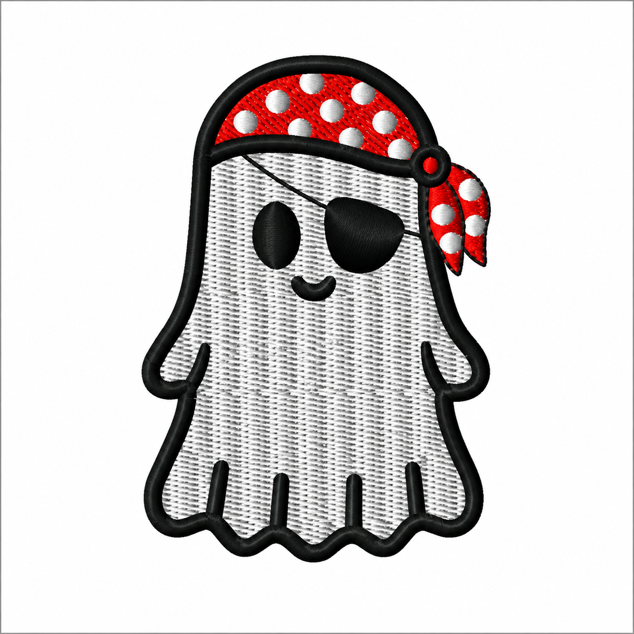 Halloween Pirate Ghost Digital Embroidery Download