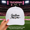 Gridiron Mom Football Design 3.91" x 1.94" Digital Embroidery Design
