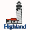 Highland Lighthouse Machine Embroidery Design | Digital Download