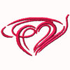I Luv Heart Machine Embroidery Design | Digital Download