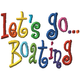 Let's Go…Boating - Curlie Letters