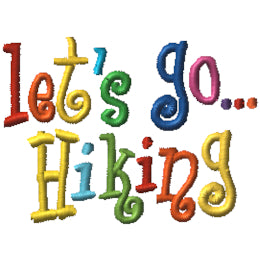 Let's Go…Hiking - Curlie Letters
