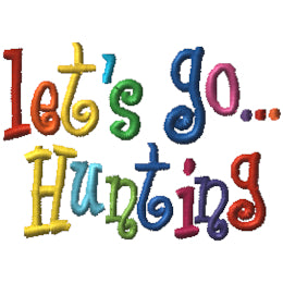 Let's Go…Hunting - Curlie Letters