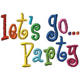Let's Go…Party - Curlie Letters