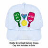 Let's Get Pickled Pickleball Racquet Ball Martini Glass Team Sports Design Digital Embroidery Download (Copy)