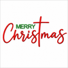 Merry Christmas Machine Embroidery Design | 4.63" x 2.21" | Digital Download