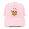 Nantucket Basket Embroidered Cap | Pink Seersucker Stripe | Nantucket Gift