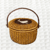 Nantucket Basket Embroidered Makeup Bag | Coastal Gift