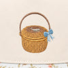 Nantucket Basket with Bow Embroidered Cap | Multi-Color Floral Visor | Coastal Gift