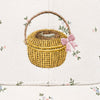 Nantucket Basket with Bow Embroidered Cap | All-Over Floral Print | Coastal Gift