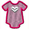 Onesie with Heart Pattern