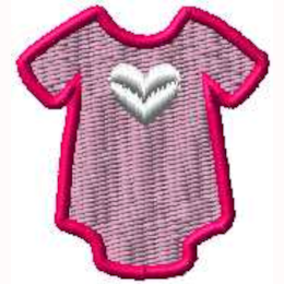 Onesie with Heart Pattern