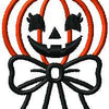 Halloween Cute Pumpkin Ribbon Trick or Treat Digital Embroidery Download