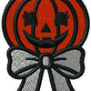 Halloween Cute Pumpkin Ribbon Fill Trick or Treat Digital Embroidery Download