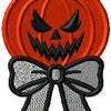 Halloween Scary Pumpkin Ribbon Fill Trick or Treat Digital Embroidery Download